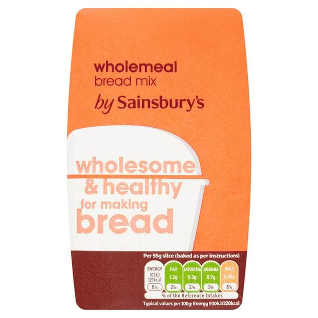 Sainsbury's Wholemeal Bread Mix 500g - gallery image 1