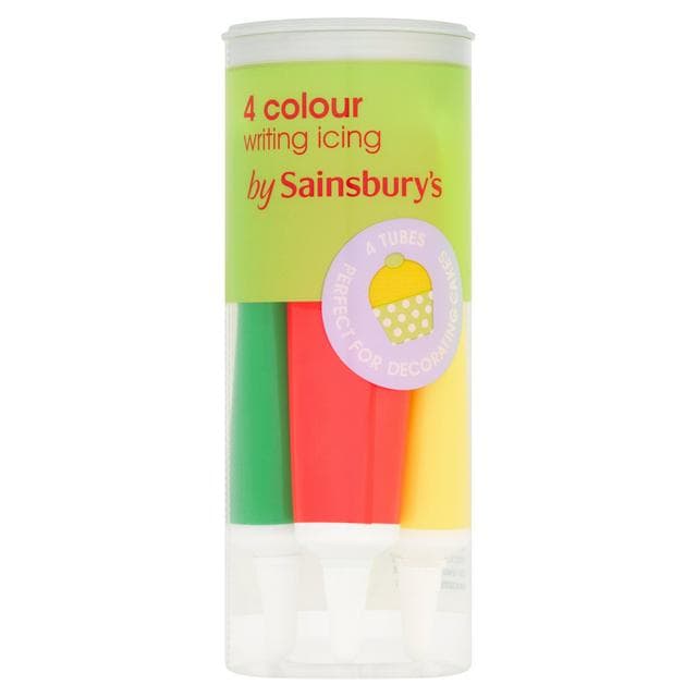 Sainsbury's Writing Icing, Colours 4x19g - gallery image 1