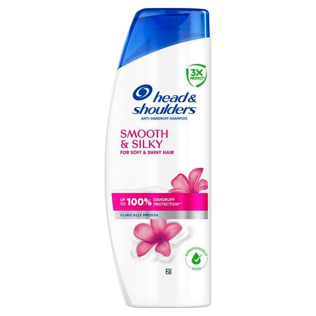 Head & Shoulders Smooth & Silky Anti-Dandruff Shampoo 400ml - gallery image 1
