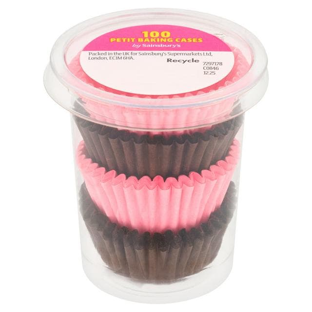 Sainsbury's Petit Four Paper Cases x100 - gallery image 1