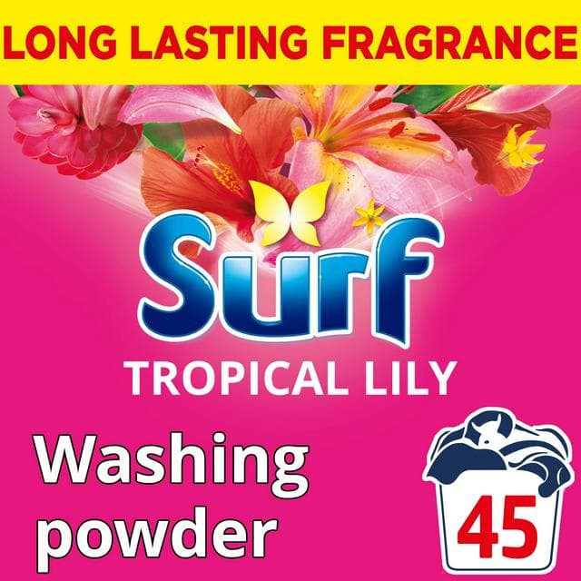 Surf Tropical Lily 45 Washes Laundry Washing Detergent Powder 2.25kg - gallery image 1