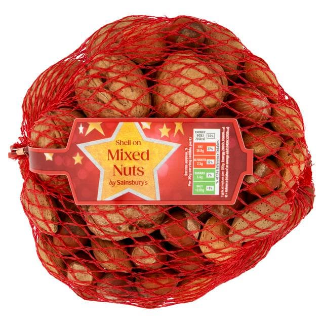 Sainsbury's 350g Christmas Shell on Mixed Nuts - gallery image 1