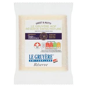 Sainsbury's Swiss Mature Reserve Gruyere Cheese, Taste the Difference 200g