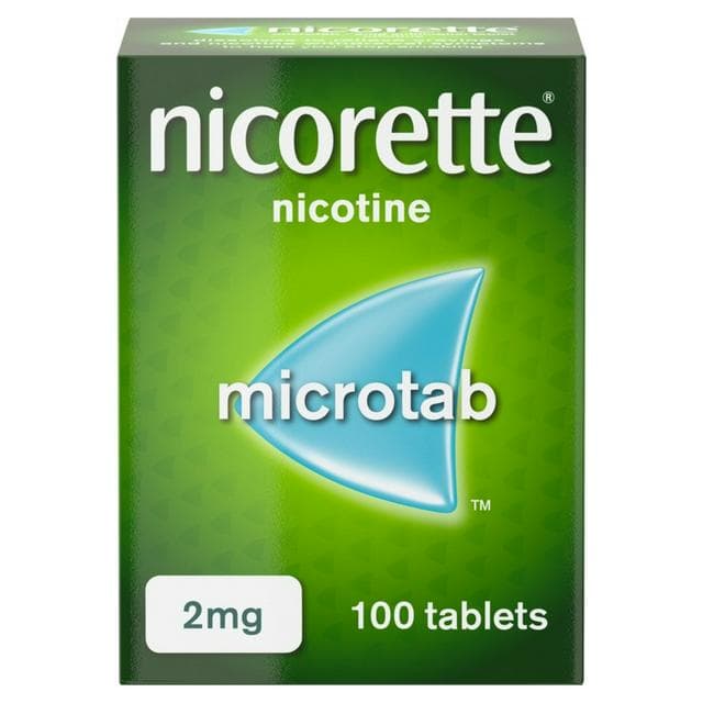 Nicorette Microtab Sublingual Tablet Pieces Quit Smoking Aid x100 2mg - gallery image 1
