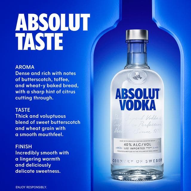 Absolut Blue Original Swedish Vodka 35cl - gallery image 4