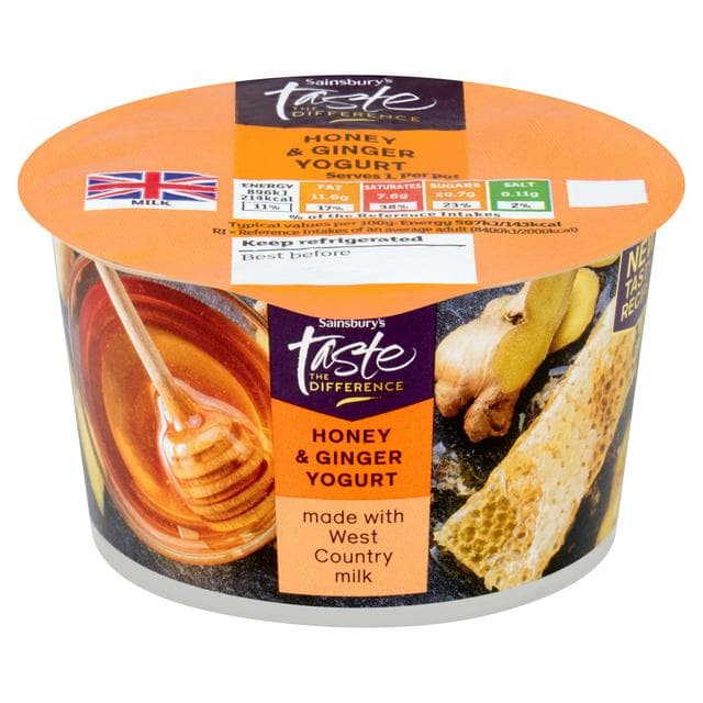 Sainsbury's West Country Spanish Honey & Ginger Yogurt, Taste the Difference 150g - gallery image 1