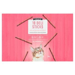 Sainsbury's Cat Treat Deli Cat Sticks Salmon & Trout x10