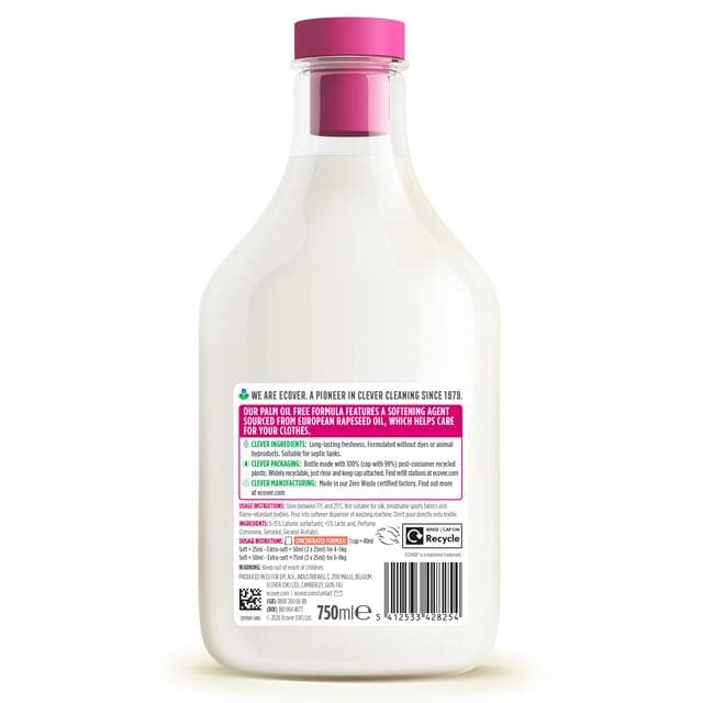 Ecover Fabric Softener Apple Blossom & Almond 750ml (25 Washes) - gallery image 2