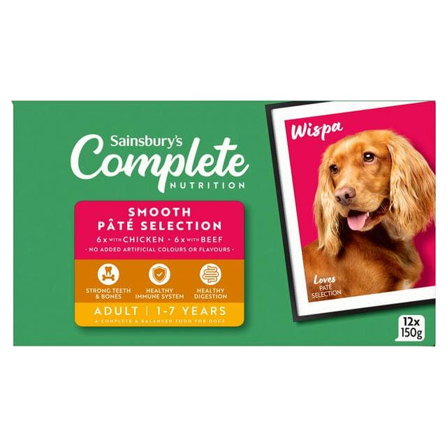 Sainsbury's Adult Complete Nutrition Wet Dog Food 12 x 150g - gallery image 1