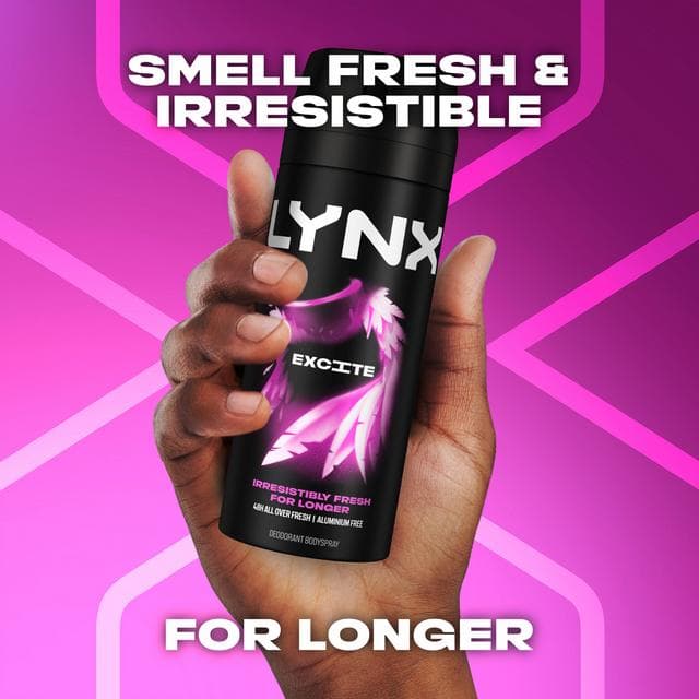 Lynx Excite 48h Deodorant Body Spray for Men 150ml - gallery image 2