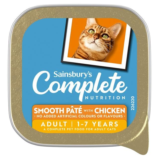 Sainsbury's Adult Smooth Pate with Chicken Cat Food 1+ Years 100g - gallery image 1