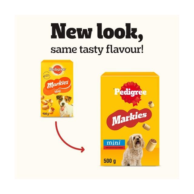 Pedigree Markies Mini Adult Dog Treats Marrowbone Biscuits 500g - gallery image 6