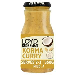 Loyd Grossman Korma Curry Cooking Sauce 350g