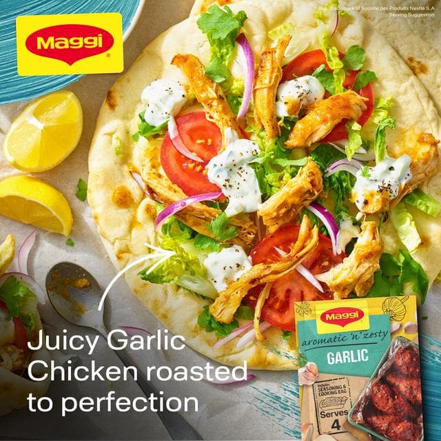 Maggi So Juicy Aromatic & Zesty Garlic Chicken Herbs & Spices Recipe Mix 30g - gallery image 2