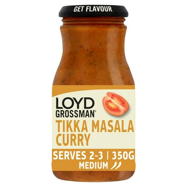 Loyd Grossman Tikka Masala Curry Cooking Sauce 350g - gallery image 1
