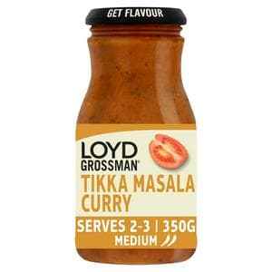 Loyd Grossman Tikka Masala Curry Cooking Sauce 350g
