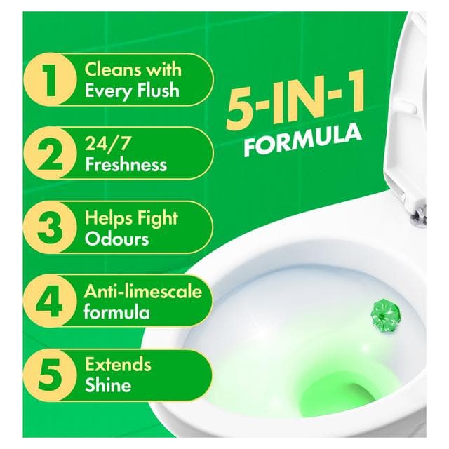 Duck Toilet Cleaner Fresh Discs Lime Duo Refills x2 36ml - gallery image 2