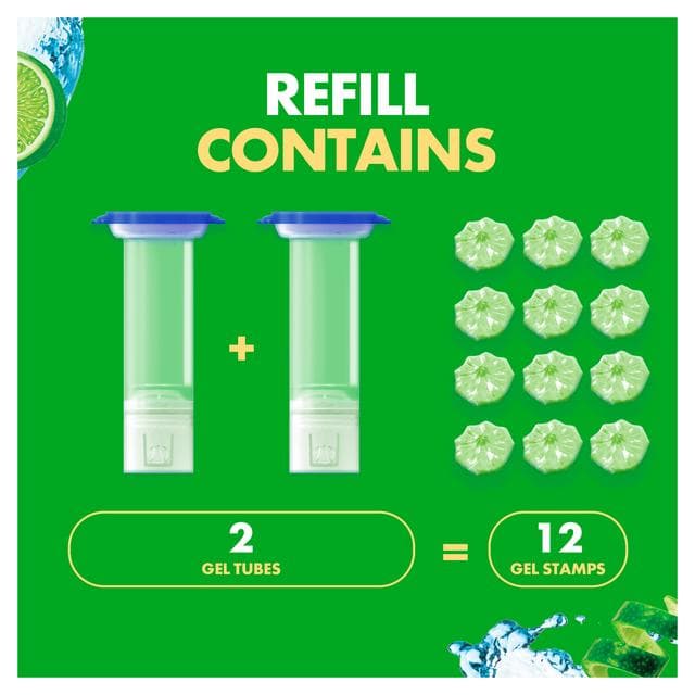 Duck Toilet Cleaner Fresh Discs Lime Duo Refills x2 36ml - gallery image 4