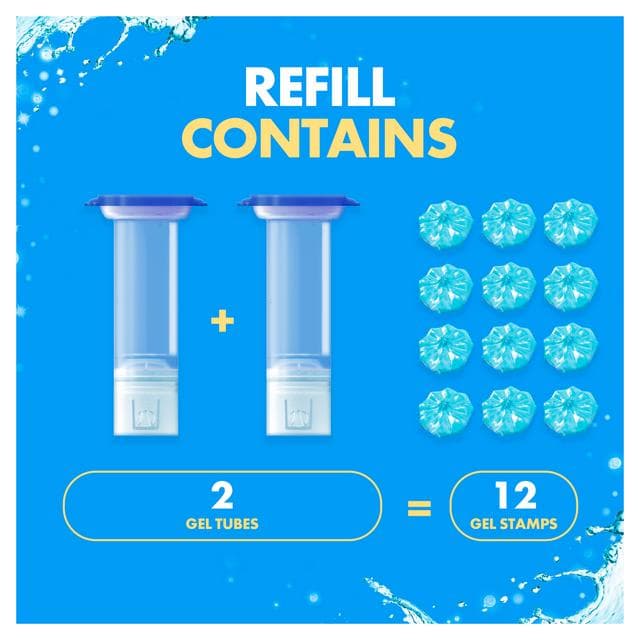 Duck Toilet Cleaner Fresh Discs Marine Duo Refills x2 36ml - gallery image 4
