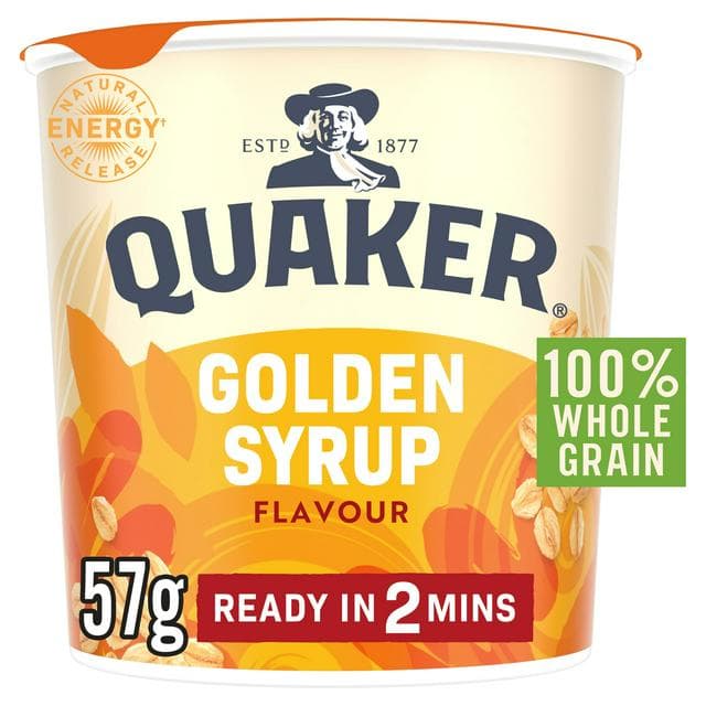 Quaker Oat So Simple Golden Syrup Porridge Pot 57g - gallery image 1