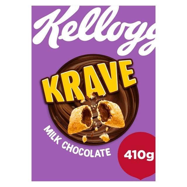 Kellogg's Krave Milk Chocolate Cereal 410g - gallery image 1