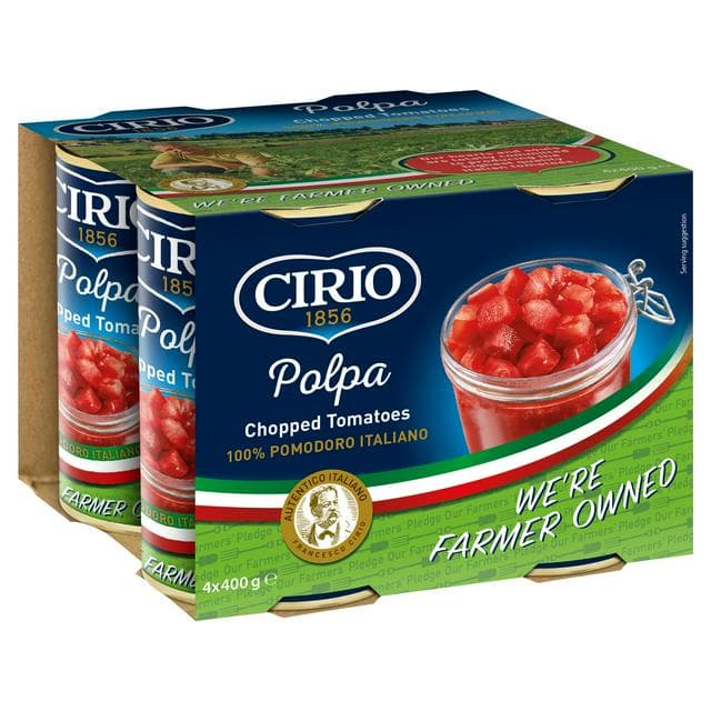 Cirio Chopped Tomatoes 4x400g - gallery image 1