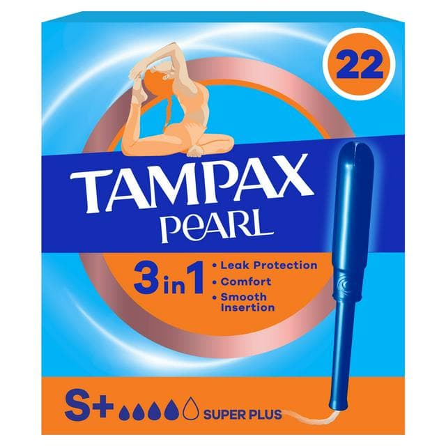 Tampax Pearl 22 x Super Plus Tampons with Applicator - gallery image 1