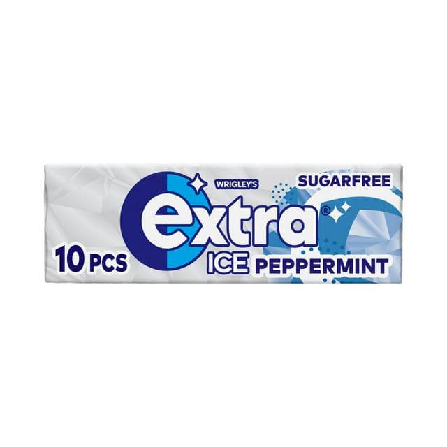 Extra Ice Peppermint Sugarfree Chewing Gum 10 Pieces - gallery image 1