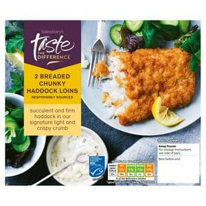 Sainsbury's Breaded Chunky Haddock, Taste the Difference x2 300g