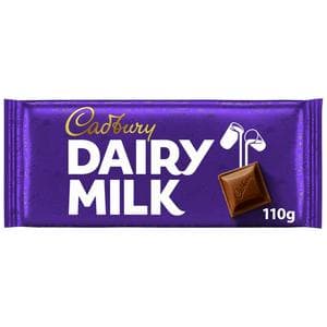Cadbury Dairy Milk 110g Classic Chocolate Bar
