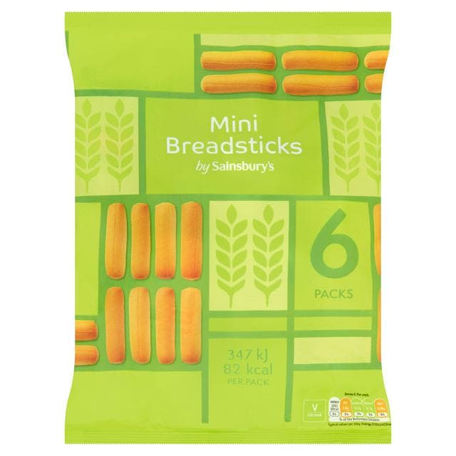 Sainsbury's Mini Breadsticks Packs 6x20g - gallery image 1