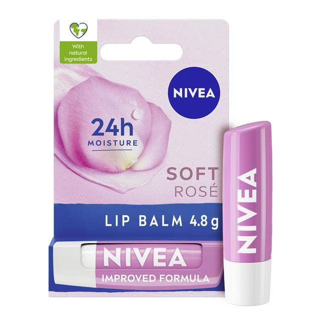 Nivea Soft Rose Lip Balm 4.8g - gallery image 1