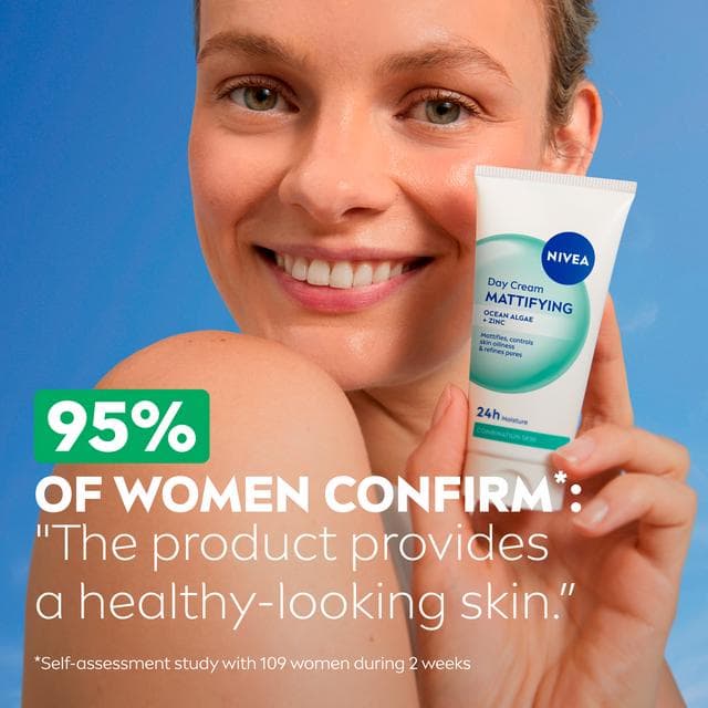 Nivea Mattifying Day Cream Moisturiser for Combination Skin 50ml - gallery image 4