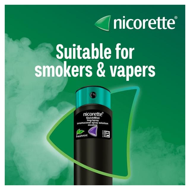 Nicorette Quickmist Mouthspray Freshmint 1 Unit Quit Vaping Aid - gallery image 2