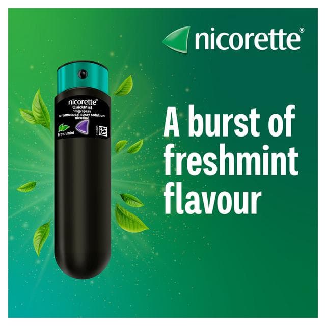 Nicorette Quickmist Mouthspray Freshmint 1 Unit Quit Vaping Aid - gallery image 3