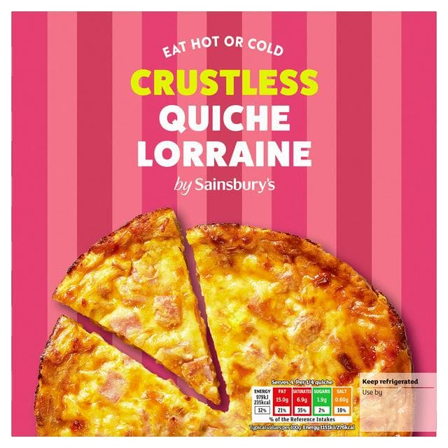 Sainsbury's Crustless Quiche Lorraine 340g - gallery image 1