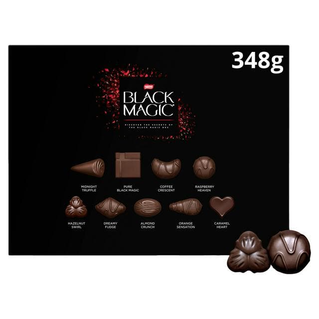 Black Magic Dark Chocolate Box 348g - gallery image 1