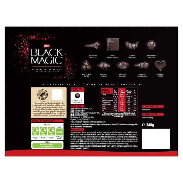 Black Magic Dark Chocolate Box 348g - gallery image 2
