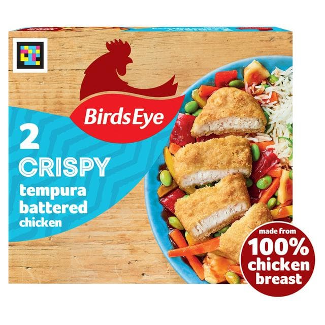 Birds Eye 2 x Crispy Tempura Battered Chicken Breast Steaks 170g - gallery image 1