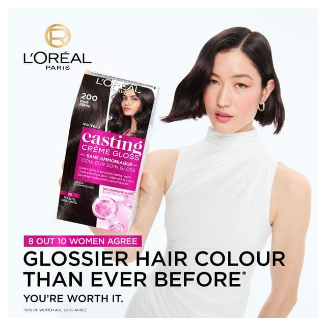 L'Oreal Paris Casting Creme Gloss Semi Permanent Hair Dye Iced Mocha Brown 613 - gallery image 2