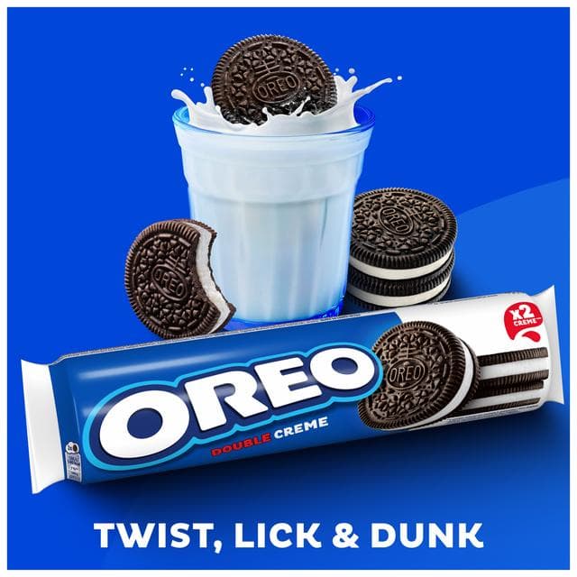 OREO Double Creme Cocoa Sandwich Cookies with Vanilla Flavour Biscuits Pack 157 g - gallery image 4