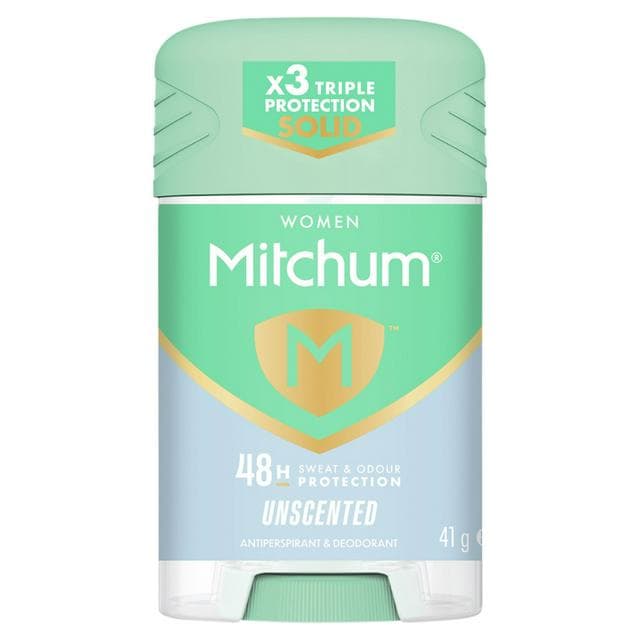Mitchum Women Triple Odor Defense 48hr Protection Unscented Anti-Perspirant & Deodorant 41g - gallery image 1