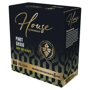 Sainsbury's House Pinot Grigio White Boxed Wine 225cl