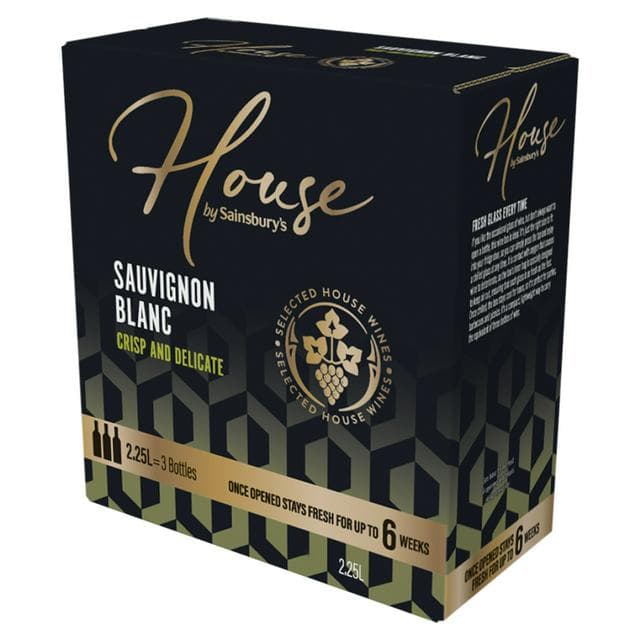 Sainsbury's House Sauvignon Blanc White Boxed Wine 225cl - gallery image 1