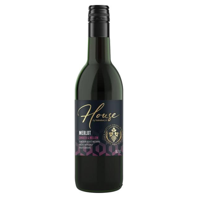Sainsbury's House Merlot Red Wine (Small bottle) 18.7cl - gallery image 1