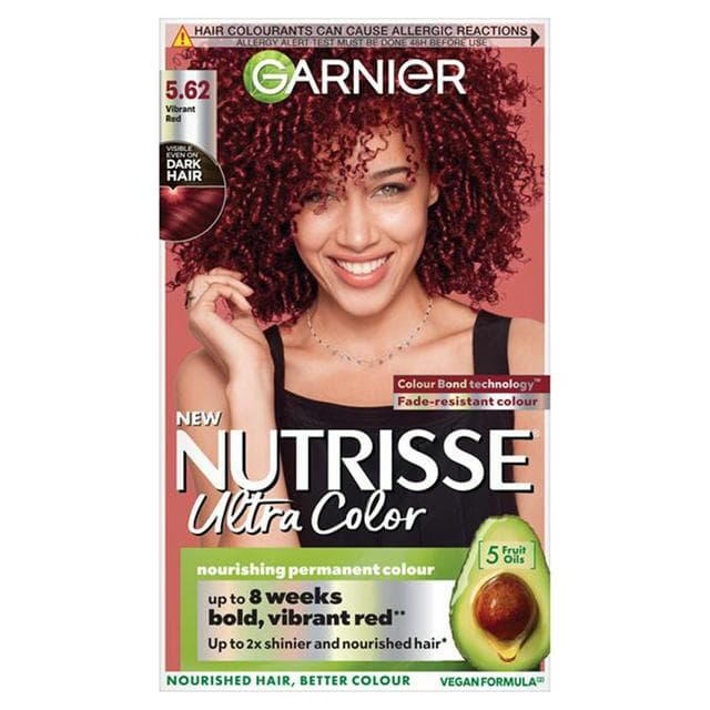Garnier Nutrisse Ultra Permanent Hair Dye Fiery Red 6.6 - gallery image 1