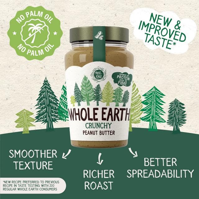 Whole Earth Crunchy Peanut Butter 454g - gallery image 3