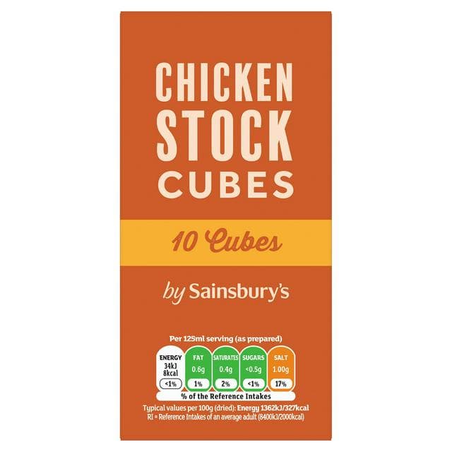 Sainsbury's Stock Cubes, Chicken 10x10g - gallery image 1