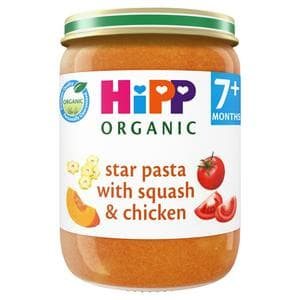 HiPP Organic Star Pasta with Squash & Chicken Baby Food Jar 7+ Months 190g