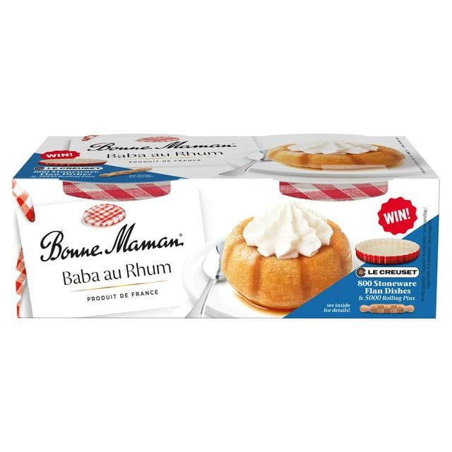 Bonne Maman Baba Au Rhum Dessert 2x140g - gallery image 1